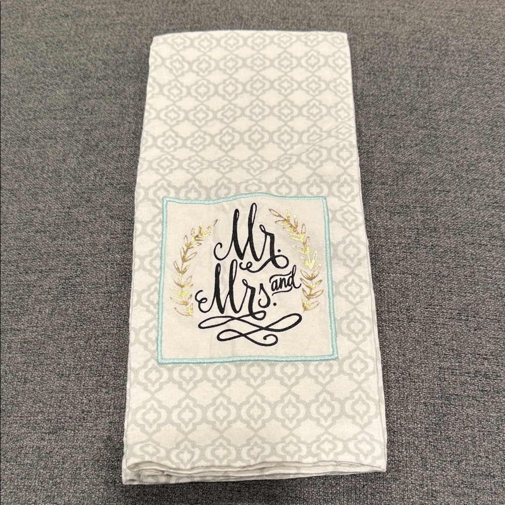 Mr. and Mrs. Decorative Tea Towel (Newlyweds)